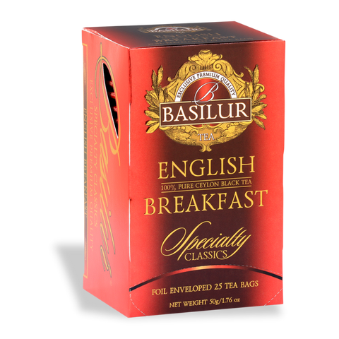 Specialty Classics English Breakfast - 25 Enveloped Tea Bags 100% Finest Ceylon Tea