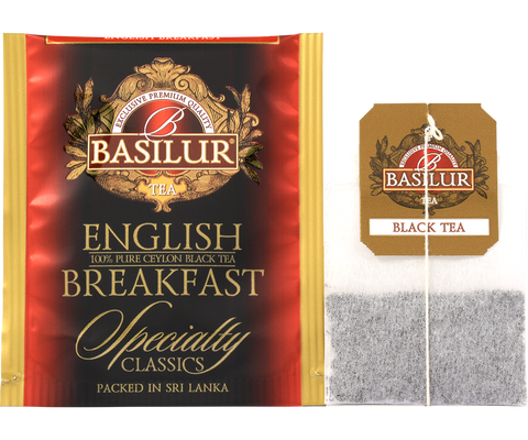 Specialty Classics English Breakfast - 25 Enveloped Tea Bags 100% Finest Ceylon Tea