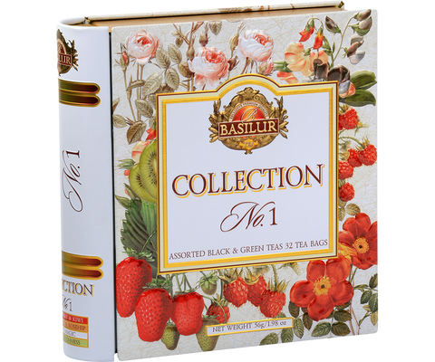 Basilur Tea Book Collection No:1 - 32 Enveloped Tea Bags - 4 Flavours