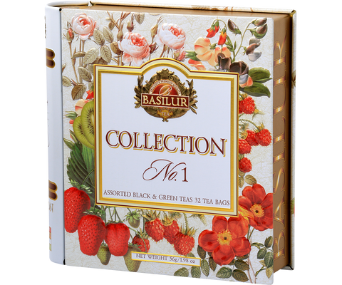 Basilur Tea Book Collection No:1 - 32 Enveloped Tea Bags - 4 Flavours