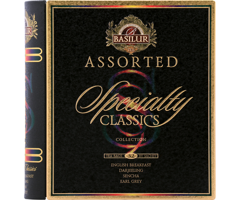 Specialty Classics Tea Book - 32 Enveloped Tea Bags - 4 Flavours