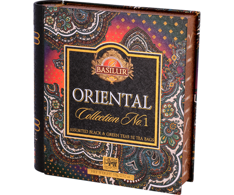 Oriental Collection 32E 8x4 Assortment inclusive of 4 different varities of teas which are Magic Nights, Moroccan Mint Green Tea, Golden Crescent, Masala Chai