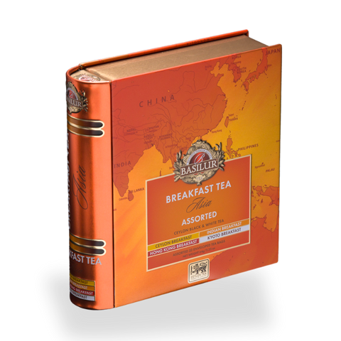 Breakfast Tea - Tea Book - Asia - 32 Enveloped Tea Bags - 4 Flavours