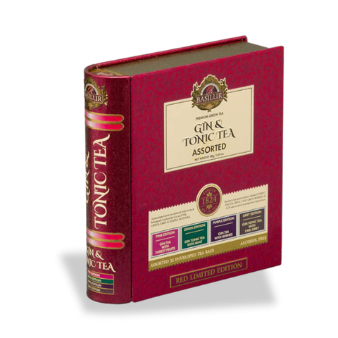 Gin & Tonic Tea- Red Limited Edition - 32 Enveloped Tea Bags - 4 Flavours