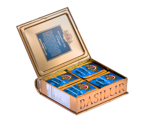 Breakfast in Europe Tea Book - 32 Enveloped Tea Bags - 4 Flavours