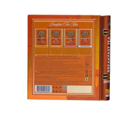 Breakfast Tea - Tea Book - Asia - 32 Enveloped Tea Bags - 4 Flavours