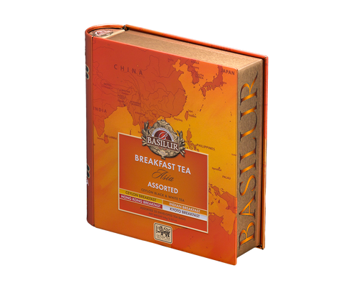 Breakfast Tea - Tea Book - Asia - 32 Enveloped Tea Bags - 4 Flavours