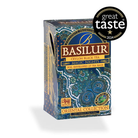 Basilur's Magic Nights Black Tea Blend - 25 Enveloped Tea Bags