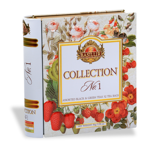 Basilur Tea Book Collection No:1 - 32 Enveloped Tea Bags - 4 Flavours