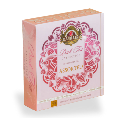 Pink Tea - 40 Enveloped Tea Bags - 4 Flavours