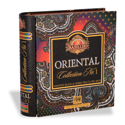 Oriental Collection 32E 8x4 Assortment inclusive of 4 different varities of teas which are Magic Nights, Moroccan Mint Green Tea, Golden Crescent, Masala Chai