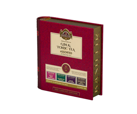 Gin & Tonic Tea- Red Limited Edition - 32 Enveloped Tea Bags - 4 Flavours